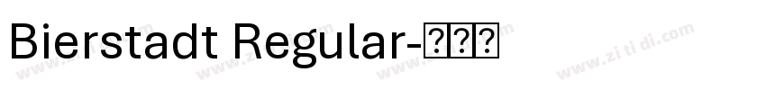 Bierstadt Regular字体转换